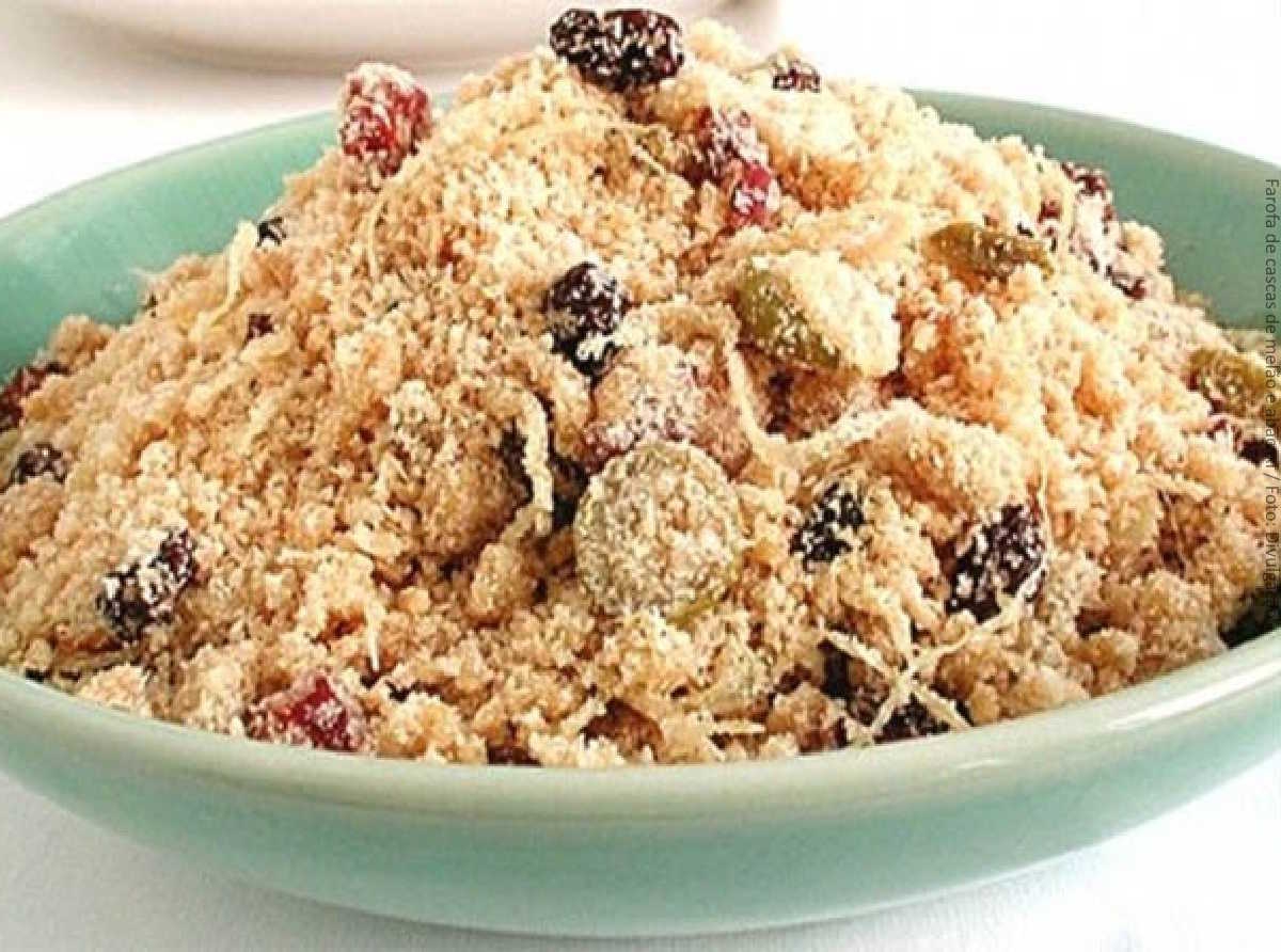 Farofa de cascas de melão e abacaxi / Divulgação BIO-MUNDO