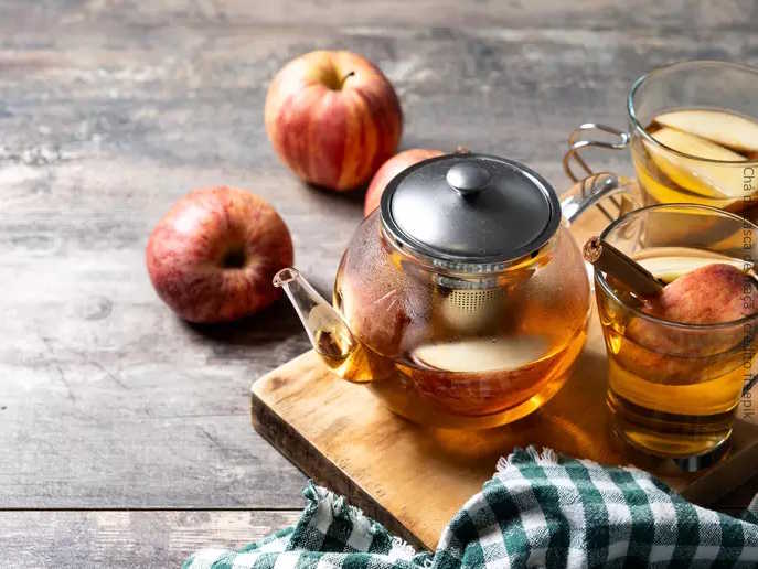 Chá de casca maçã  / imagem ilustrativa  